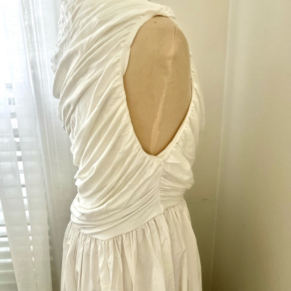 🍒NWT DISSH Alexandria Hybrid Sleeveless Midi Dress in White. Size: 8 - Picture 12 of 16